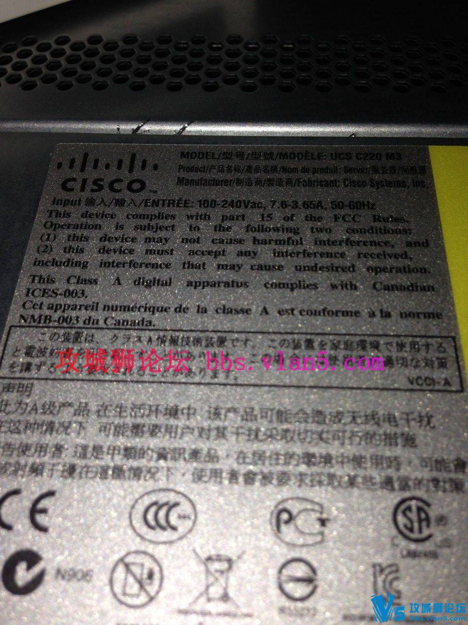 Cisco˼ UCS C220 BE6K BE6000 server