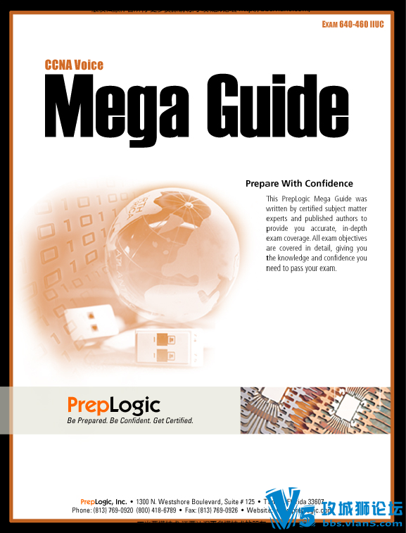 思科官方书籍:《PrepLogic_CCNA_Voice_MegaGuide》思科CCNA语音技术宝典