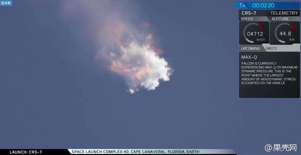 SpaceX�������2���Ӻ�����ը