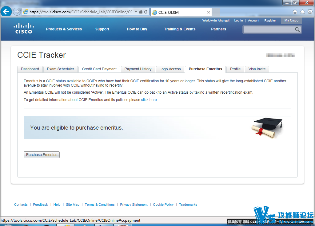 how to  Cisco CCIE Emeritus --- ͸ѾCCIE 10 --- ͷ