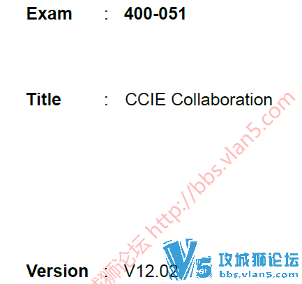 CCIEЭ���������400-051-329Q v12.02 ����ĳ��ѵ��