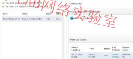 ��ϲIE-LABͬѧCCIE-SP˳��pass
