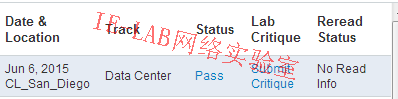 恭喜IE-LAB同学CCIE-DC顺利pass