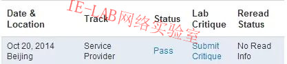 恭喜IE-LAB同学CCIE-SP顺利PASS 