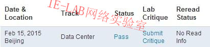 恭喜IE-LAB同学CCIE-DC顺利PASS 