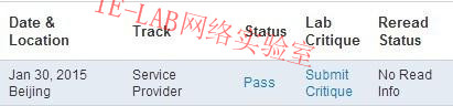 恭喜IE-LAB同学CCIE-SP顺利PASS 