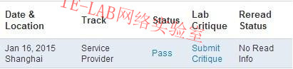恭喜IE-LAB同学CCIE-SP顺利PASS