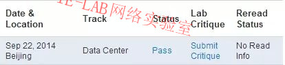 恭喜IE-LAB同学CCIE-DC顺利PASS