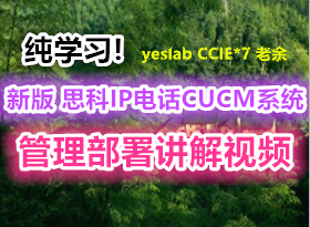 ѧϰ!°CIPT˼IP绰CUCMϵͳ𽲽ƵUCCMҪ yeslab 7CCIE