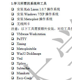 ��ѧ��ԭ�� Kail Linux��͸����ʵѵ�ֲ� 3-4��(�ڲ�����)