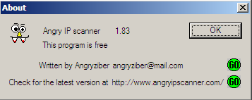 ��ѵľ�����IP��ַɨ�蹤��Angry IP SCANner 1.8.3(��ɫ��)