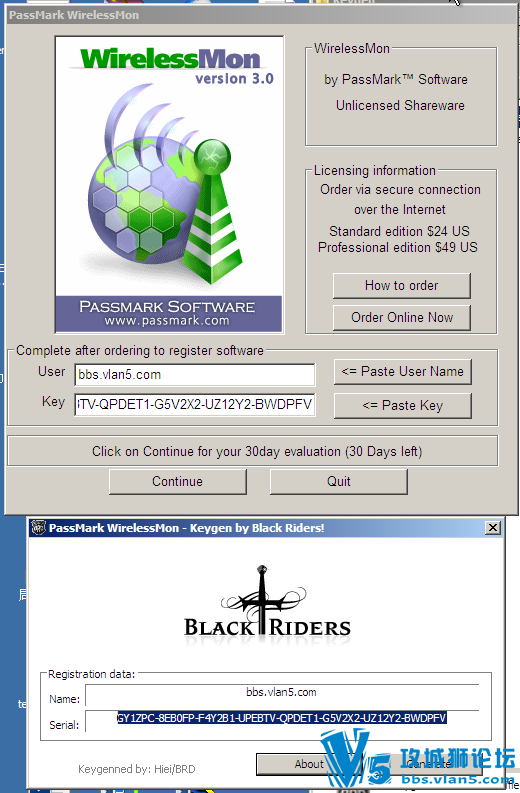 无线WIFI信号探测软件Passmark.WirelessMon