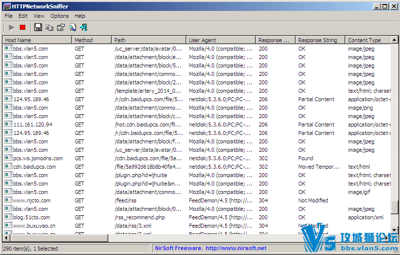 HTTPҳWebרץɫ HTTPNetworkSniffer ֧htmltxt