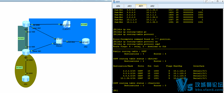 ����0������1���е���4.4.4.4��lsa��������������metric��һ�� �ģ�Ϊʲô��ѡ���...