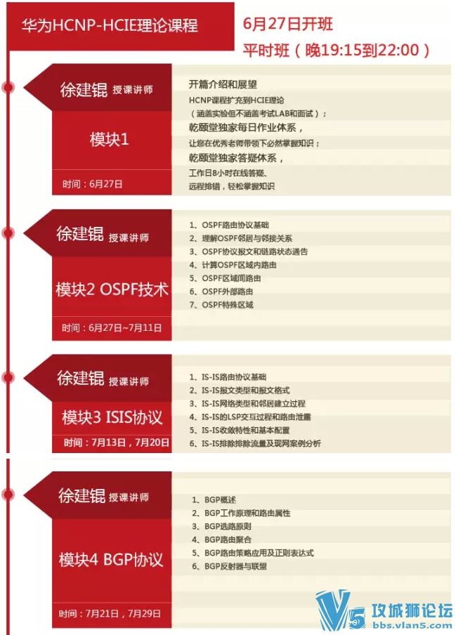 Ǭ���û�ΪHCNP~HCIE��ѵ�α���8�ࣩ�콨� 6��27��-8��23��