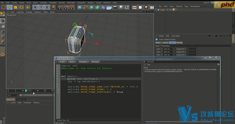 PythonűƵ̳(Python Scripting in Cinema4D) 10 ӢĽ 