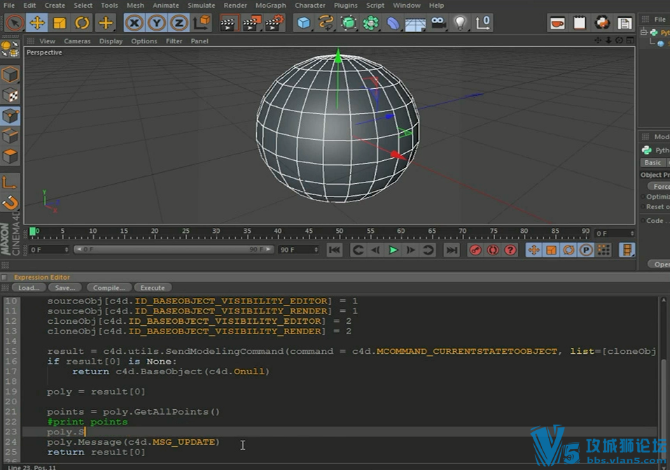 PythonűƵ̳(Python Scripting in Cinema4D) 10 ӢĽ 