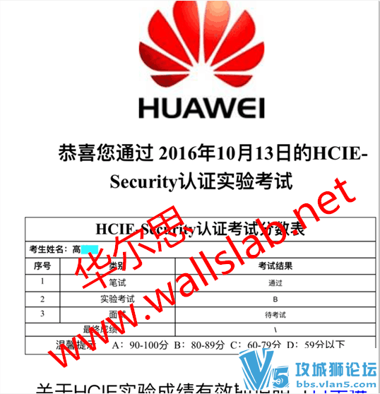 ϲ˼ͬѧ2016-10-13һPASS ΪHCIE SEC LAB!
