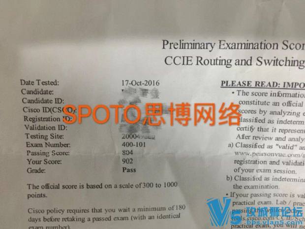 捷报来袭~10.17 恭喜SPOTOer文L高分#902#PASS RS笔试~！