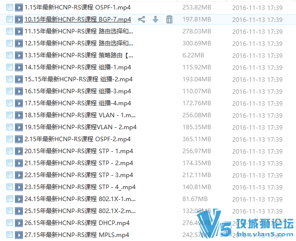 华为HCNP加强班【共42集】