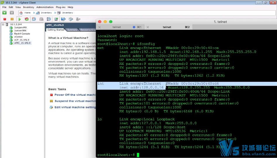 �׷� ���˹���ϵ�� ��˾��������VMWare Esxi�°�װJuniper vMX 15.1 ����.ova�ļ�