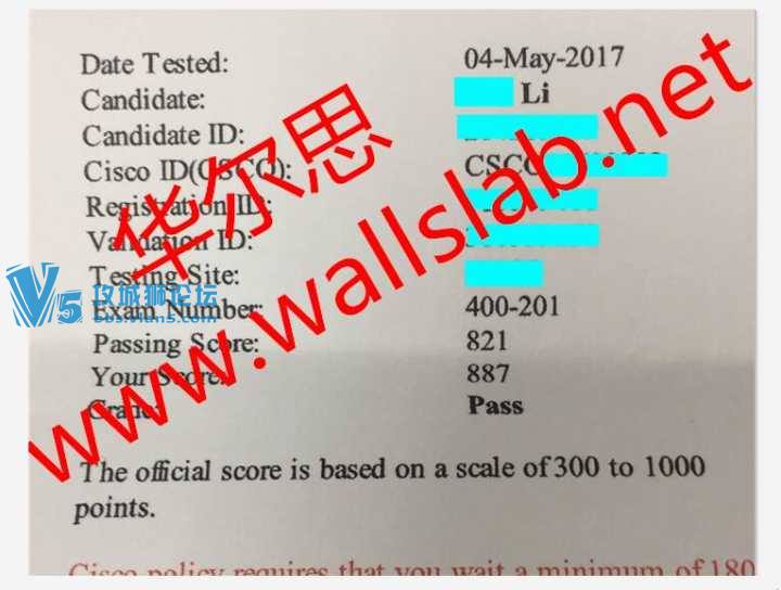 ϲ˼ͬѧ2017-5-4 ˳PASS CCIE ISP