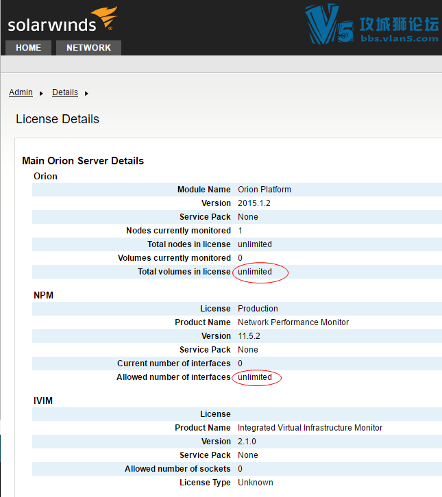 ǿعSolarwinds Network Performance Monitor (NPM) 11.5.2