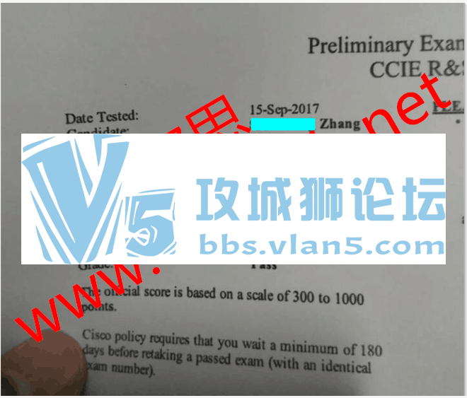 ϲ˼ͬѧ2017-9-15PASS CCIE RS 