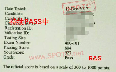 12.13 ��ϲSPOTOerѧԱ927�ָ߷�PASS CCIE RS ���ԣ�