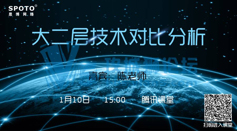 「Spoto 直播」目前，大二层网络技术也很繁杂，看陈老师详细为你解说大二层网络技术！