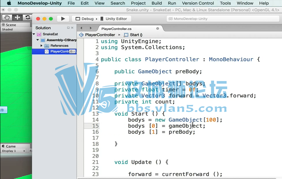 Unity3D简单游戏开发实战视频 尚学堂_dancer_贪吃蛇小游戏教学视频