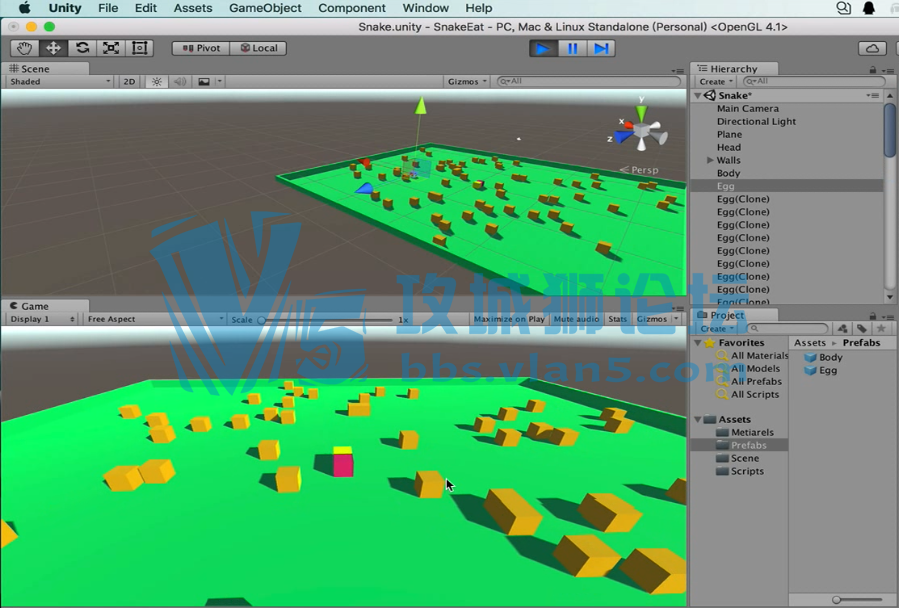 Unity3D简单游戏开发实战视频 尚学堂_dancer_贪吃蛇小游戏教学视频