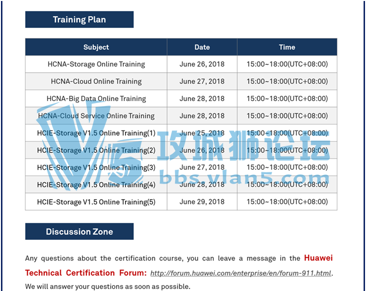 Huawei IT Career Certification Online Training for HCNA and HCIE Levels  in June