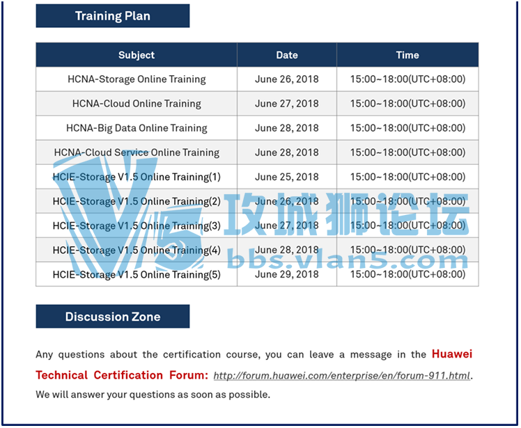 Huawei IT Career Certification Online Training for HCNA and HCIE Levels  in June