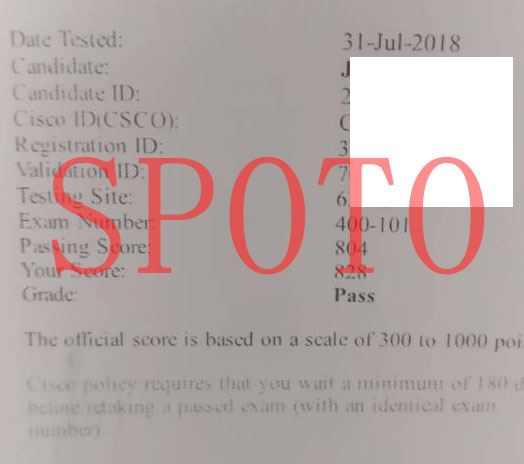 SPOTO7.31 ϢܴCCIE RSȷϱ⣬˼ѧԱȶPASS~