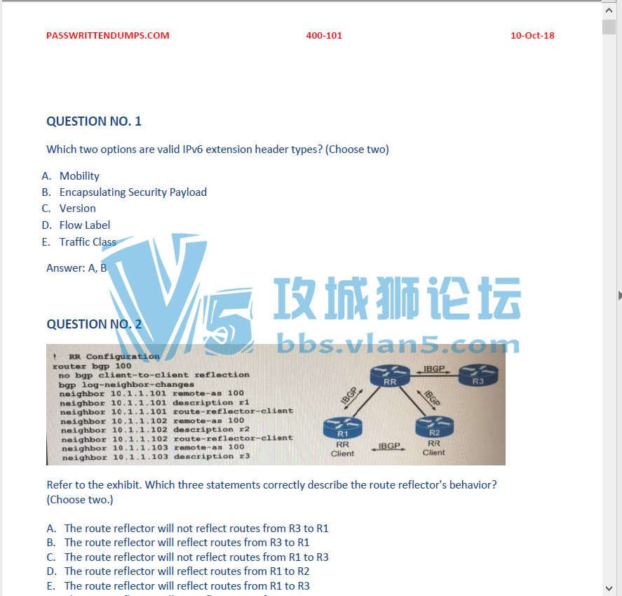 CCIE 400-101 ��� 297Q