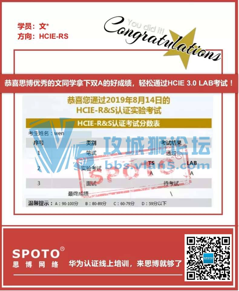 SPOTO8.14 ϲSPOTOer ͬѧ˳HCIE 3.0 labԣԽ׶Σ