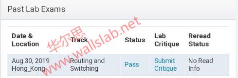 ��ϲ��������˼��ͬѧ2019-8��30�������PASS CCIE-RS LAB��
