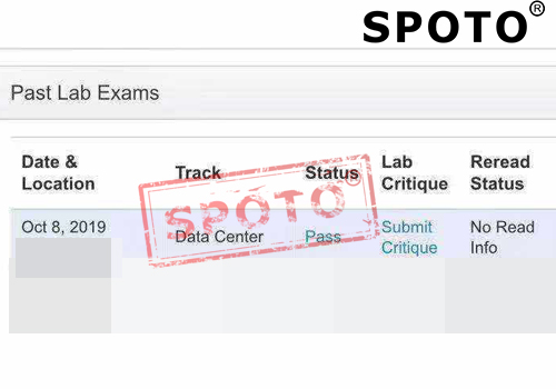 【SPOTO】恭喜思博学员10月8号 一次PASS CCIE DC LAB！DC PASS捷报频传。