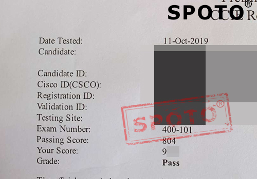 【SPOTO】最新CCIE RS笔试战况，恭喜八位思博学员 CCIE RS 笔试900+一次PASS哦！