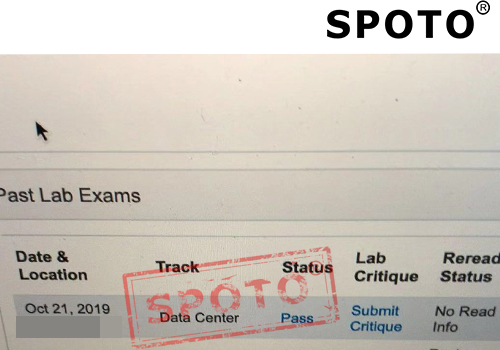【SPOTO】恭喜学员于10月21号#Richardson#一次通过 CCIE DC LAB。DC备考仅需三周！