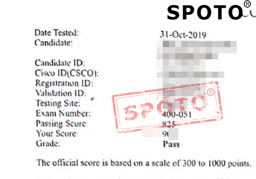 【SPOTO】恭喜4位思博学员于10月31号一次通过CCIE安全、SP、协作笔试！双11欢迎来询哦