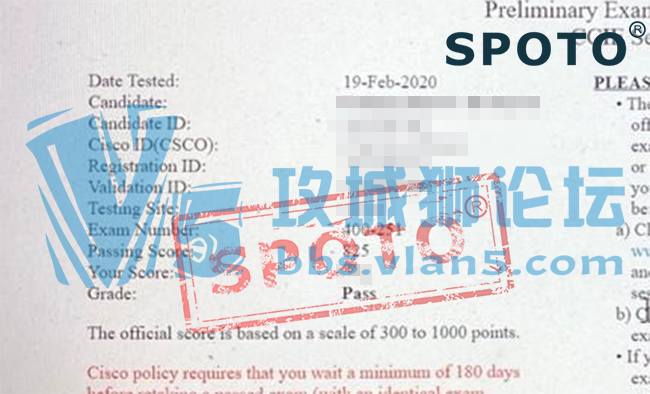 SPOTOϲSPOTOѧԱ219һPASS CCIE ȫԣԴ룺400-251