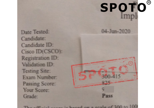 6月04号思博在线学员一次高分PASS CCIE R&S新版笔试(300-415)-第四位