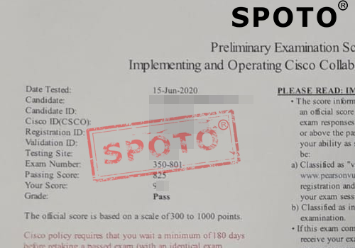 6月15号思博在线学员一次高分PASS CCIE Colla 协作笔试