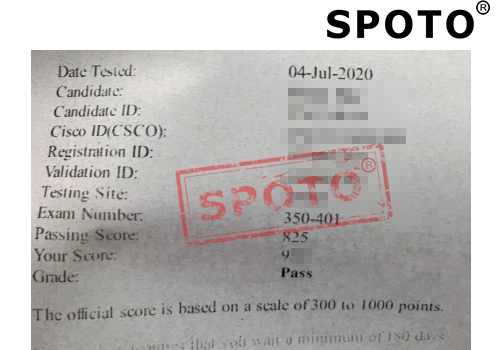 7月04号思博在线学员一次高分PASS CCIE R&S新版笔试(350-401)