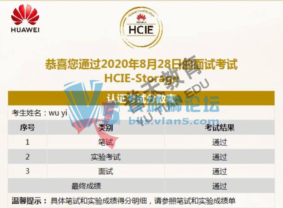 �����������ף������λѧԱPASS�洢HCIE��֤ 
