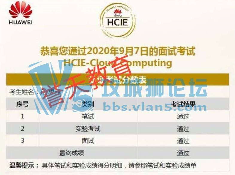 �����������ף����������λѧԱPASS�Ƽ���HCIE��֤