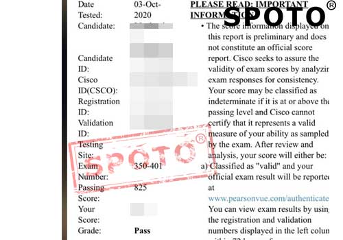 【SPOTO免费题库】恭喜思博学员 补一张10月03号 一次PASS DC CCIE！笔试（350-401...