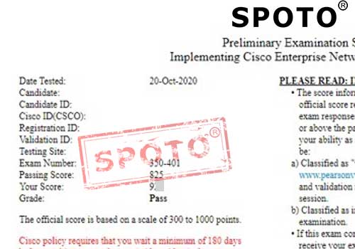 ��SPOTO�����⡿10��23����һ 3λ˼��ѧԱ����PASS CCIE�°���ԣ�350-401��